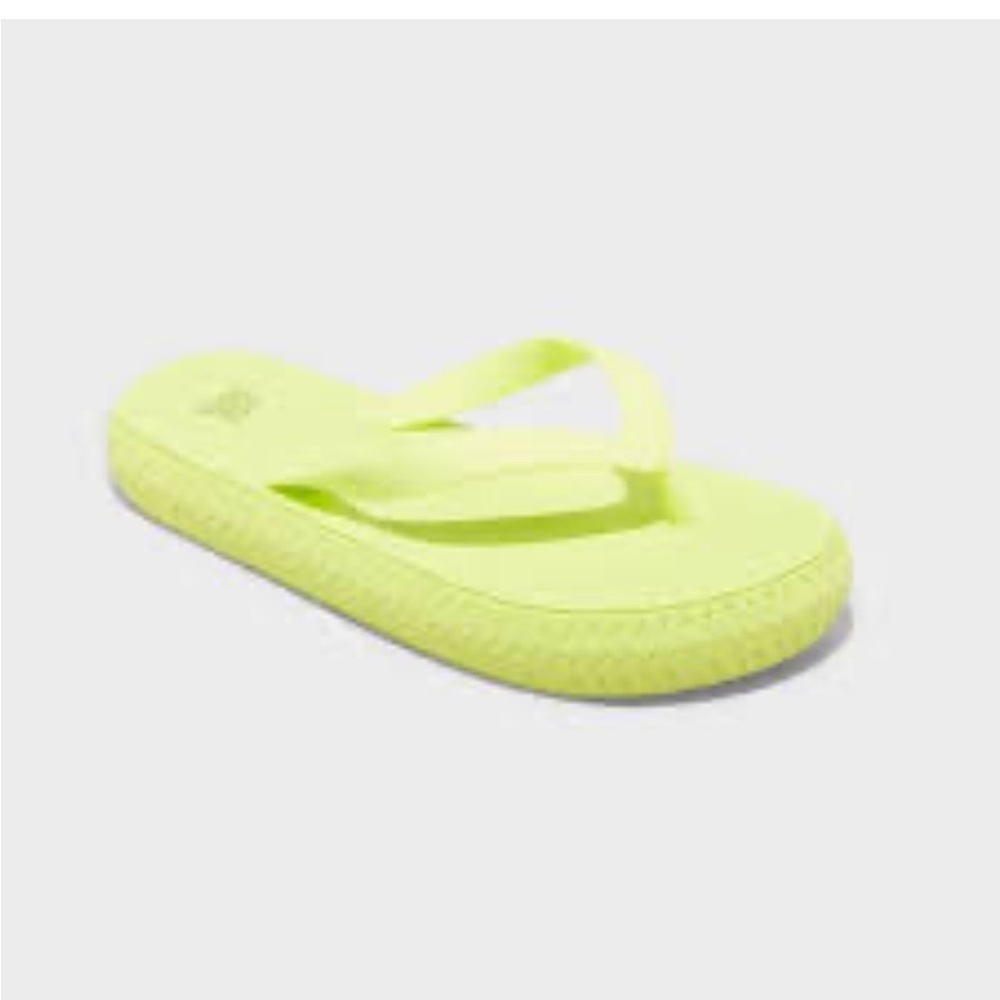 Women's Bright lime green Jessi EVA Platform Flip Flop Sandals Wild Fable